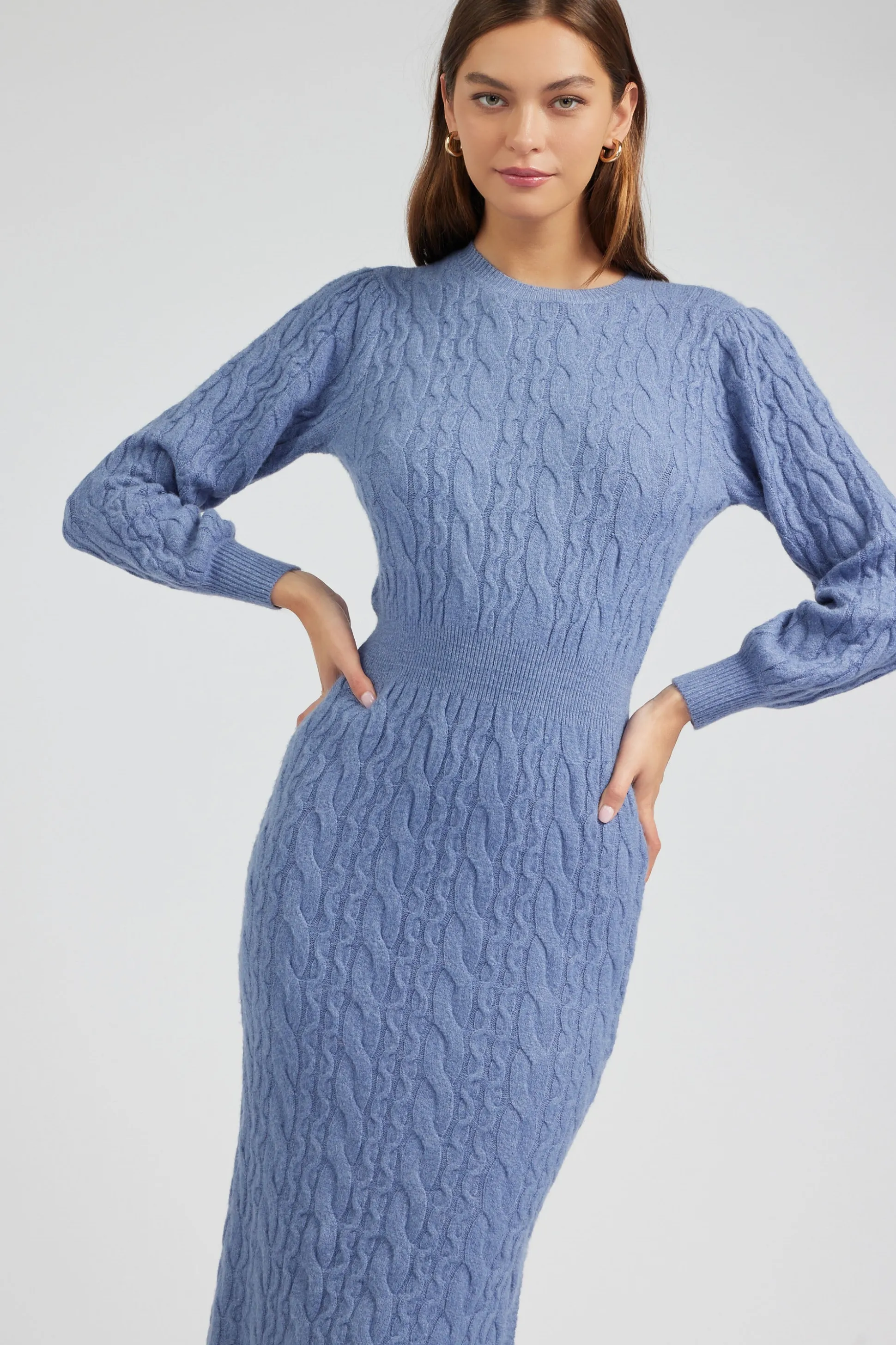 Sweater Midi Dress<Current Air Hot