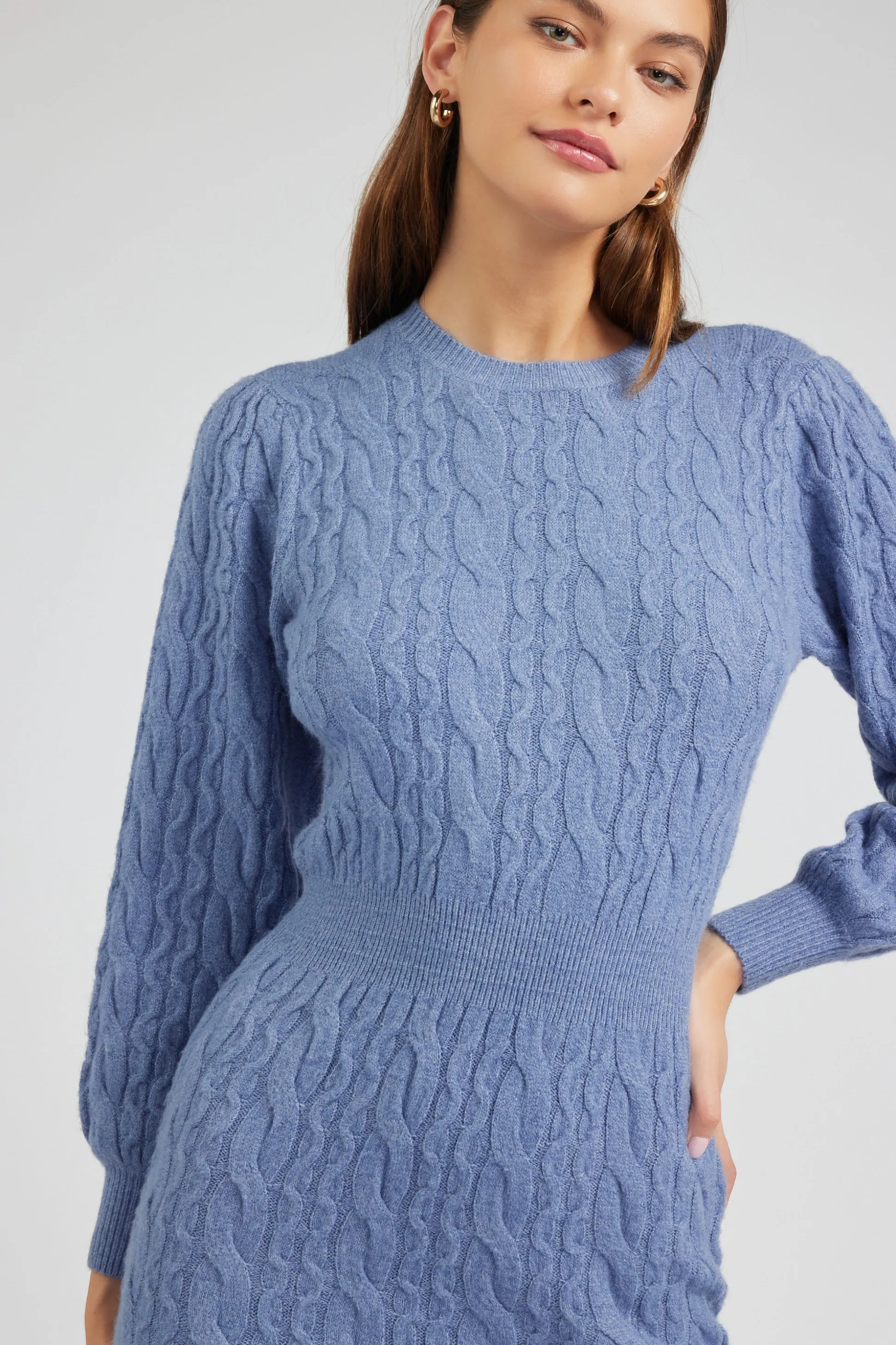 Sweater Midi Dress<Current Air Hot