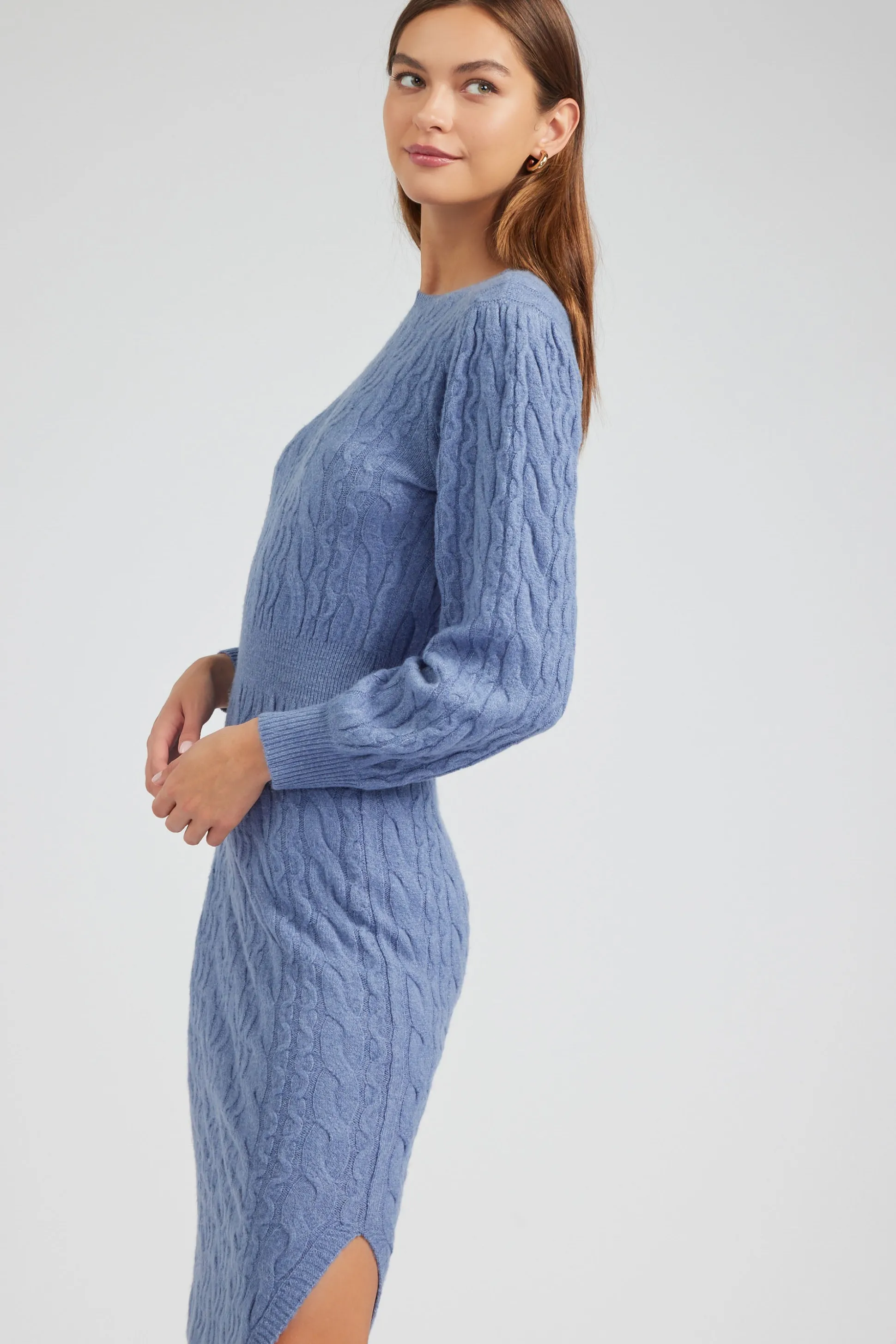 Sweater Midi Dress<Current Air Hot
