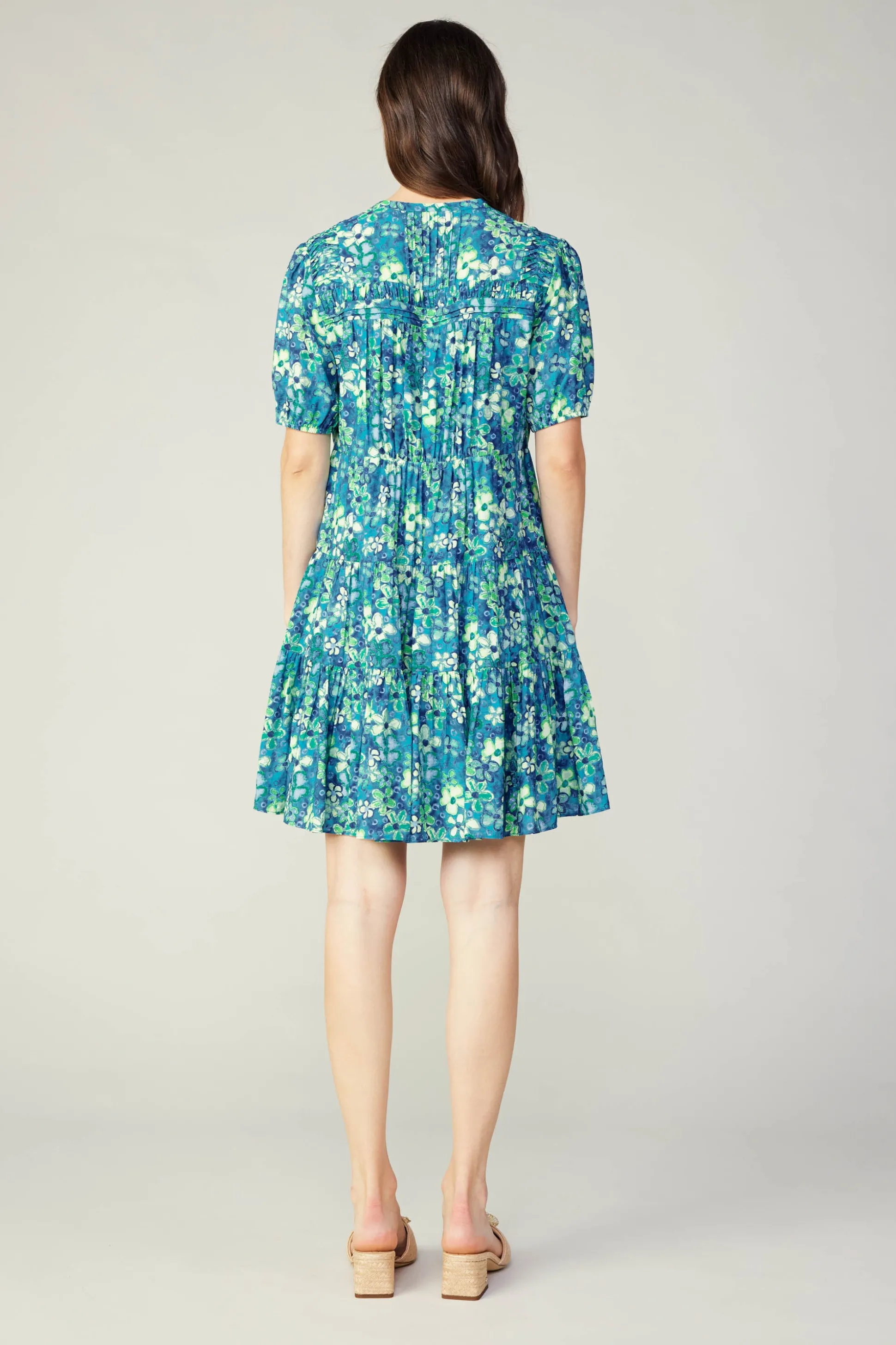 Watercolor Floral Mini Dress<Current Air Clearance