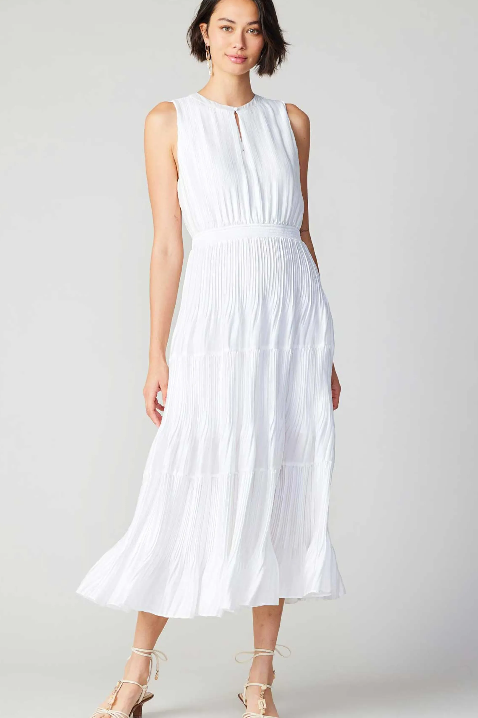 Pleated Sleeveless Maxi Dress<Current Air New