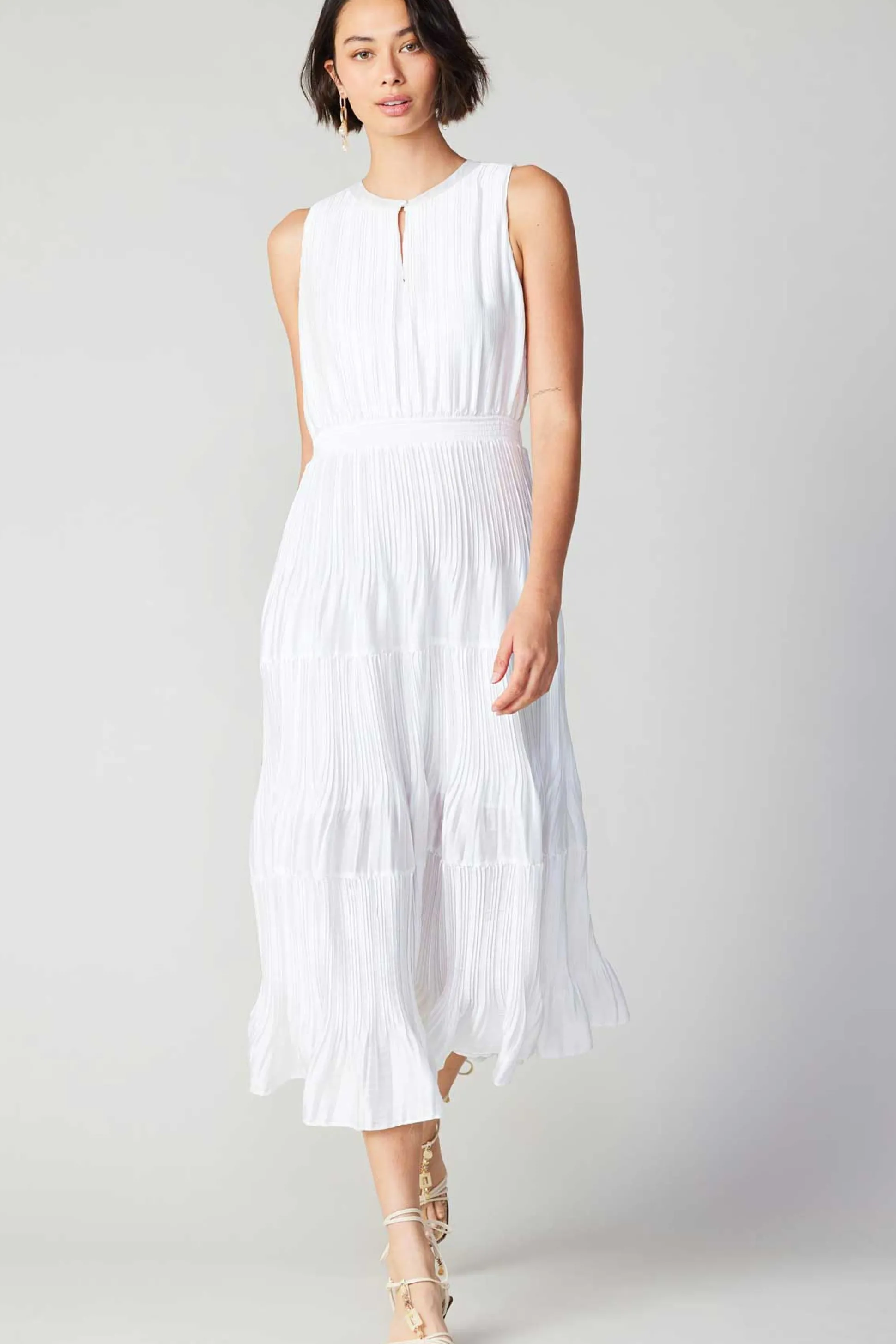 Pleated Sleeveless Maxi Dress<Current Air New