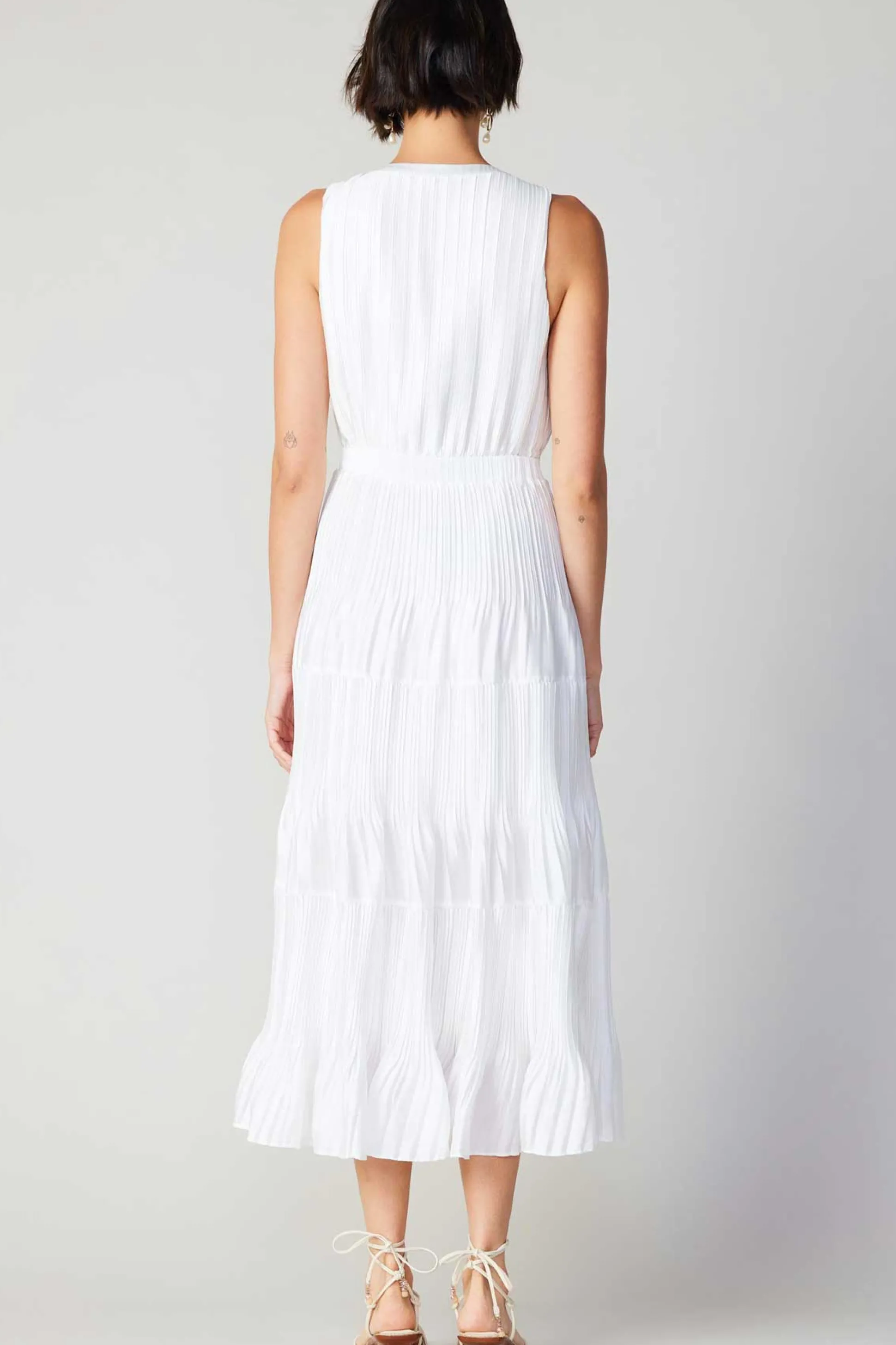 Pleated Sleeveless Maxi Dress<Current Air New