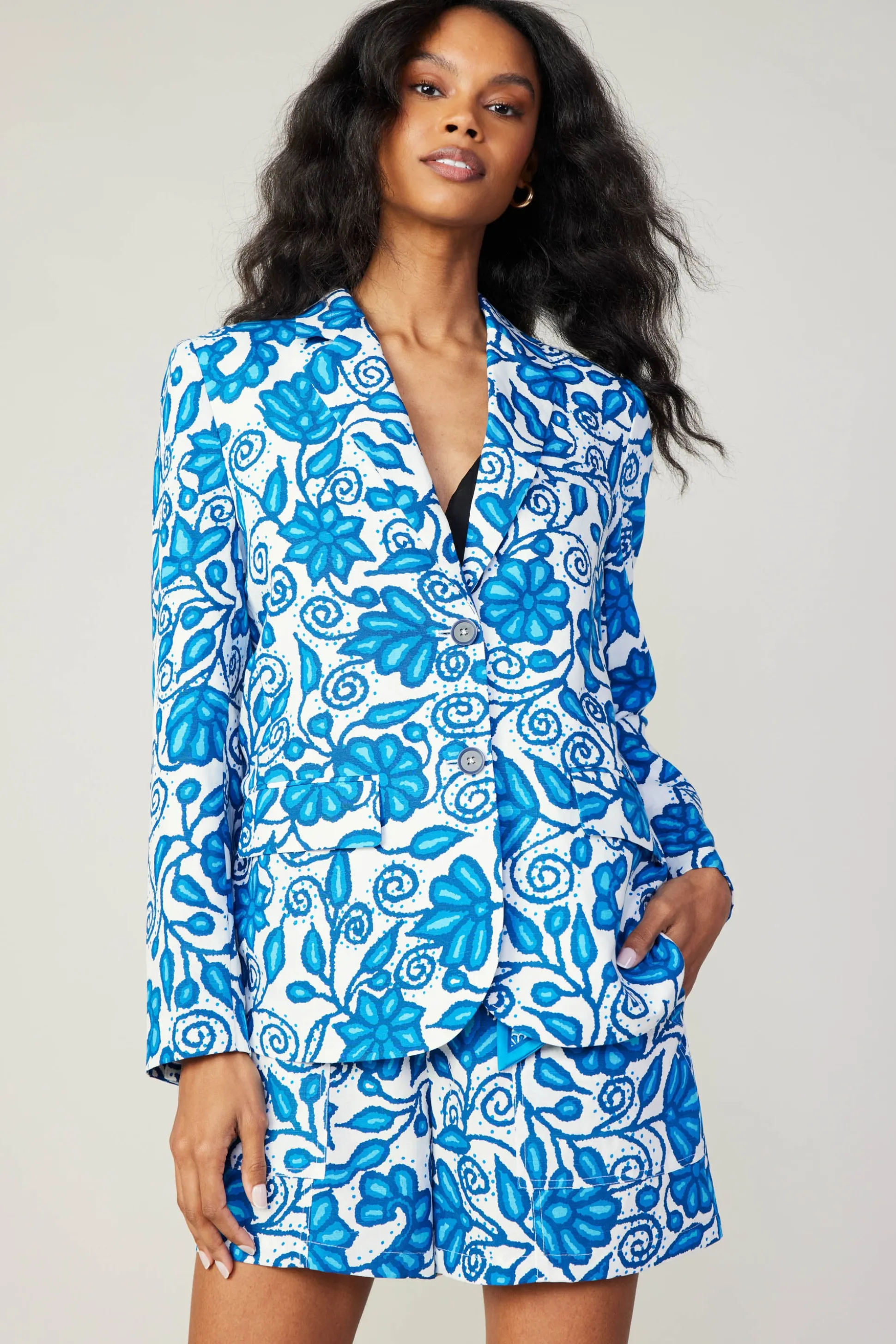 Painterly Floral Jacket<Current Air Hot