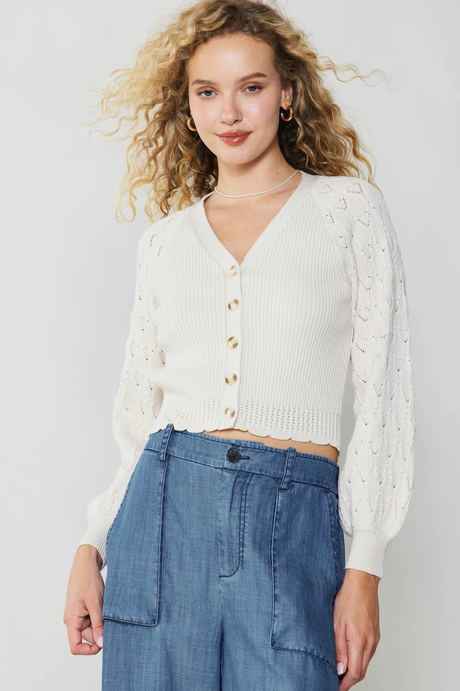 Button Cardigan<Current Air Sale
