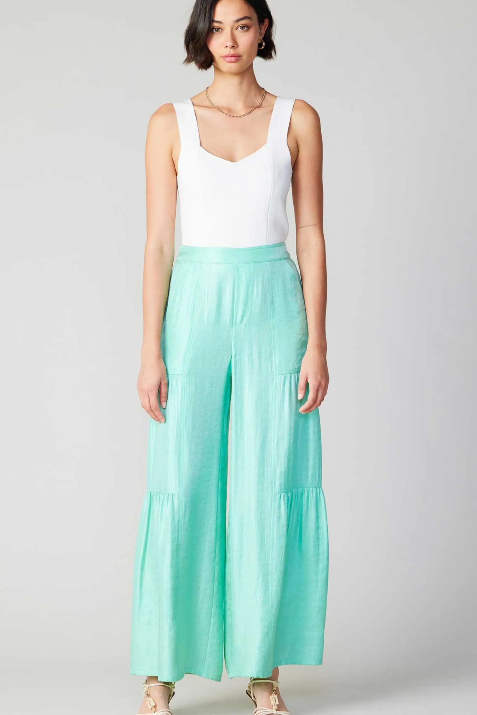 Pastel Wide Leg Pants<Current Air Hot