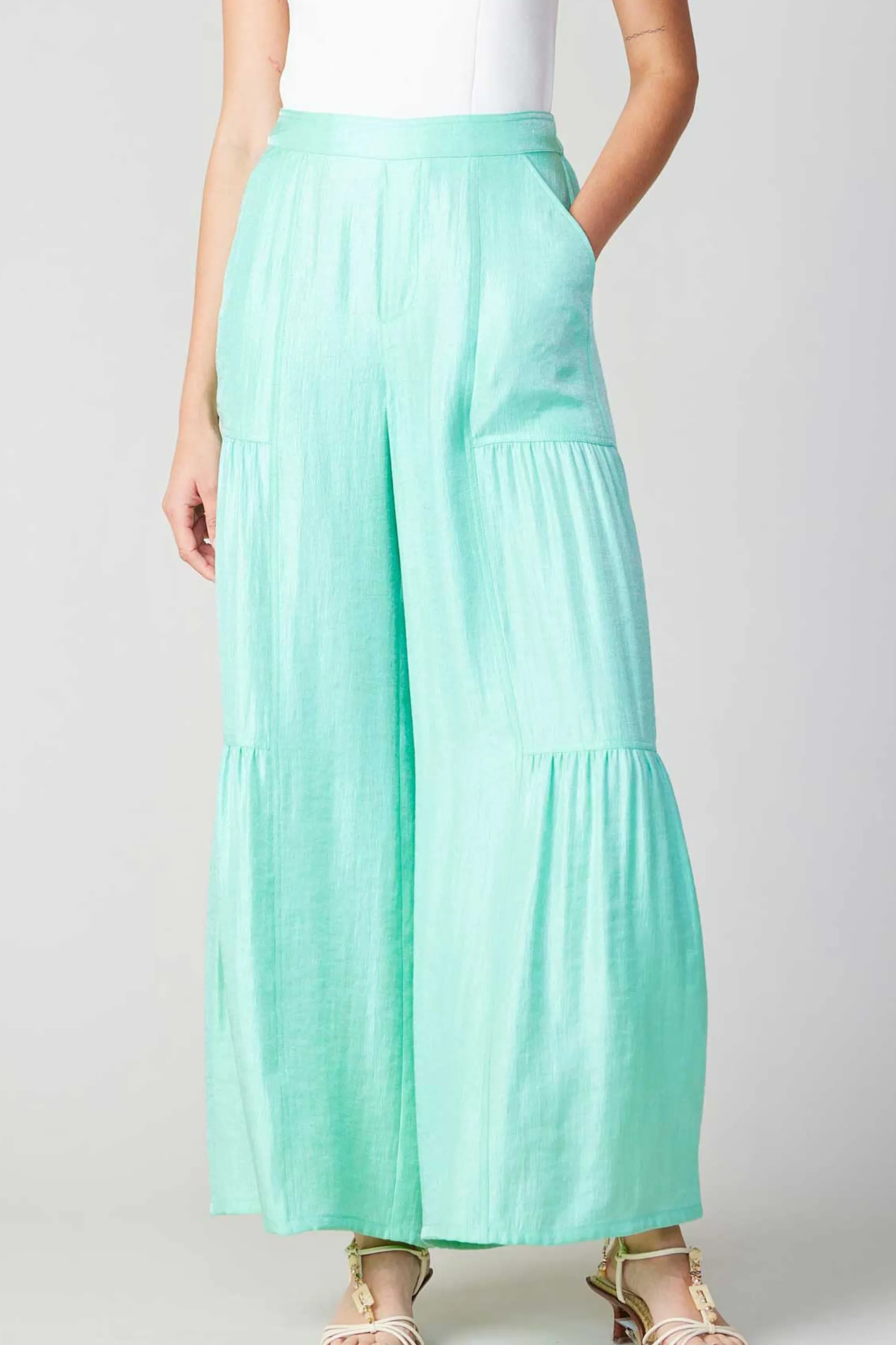 Pastel Wide Leg Pants<Current Air Hot