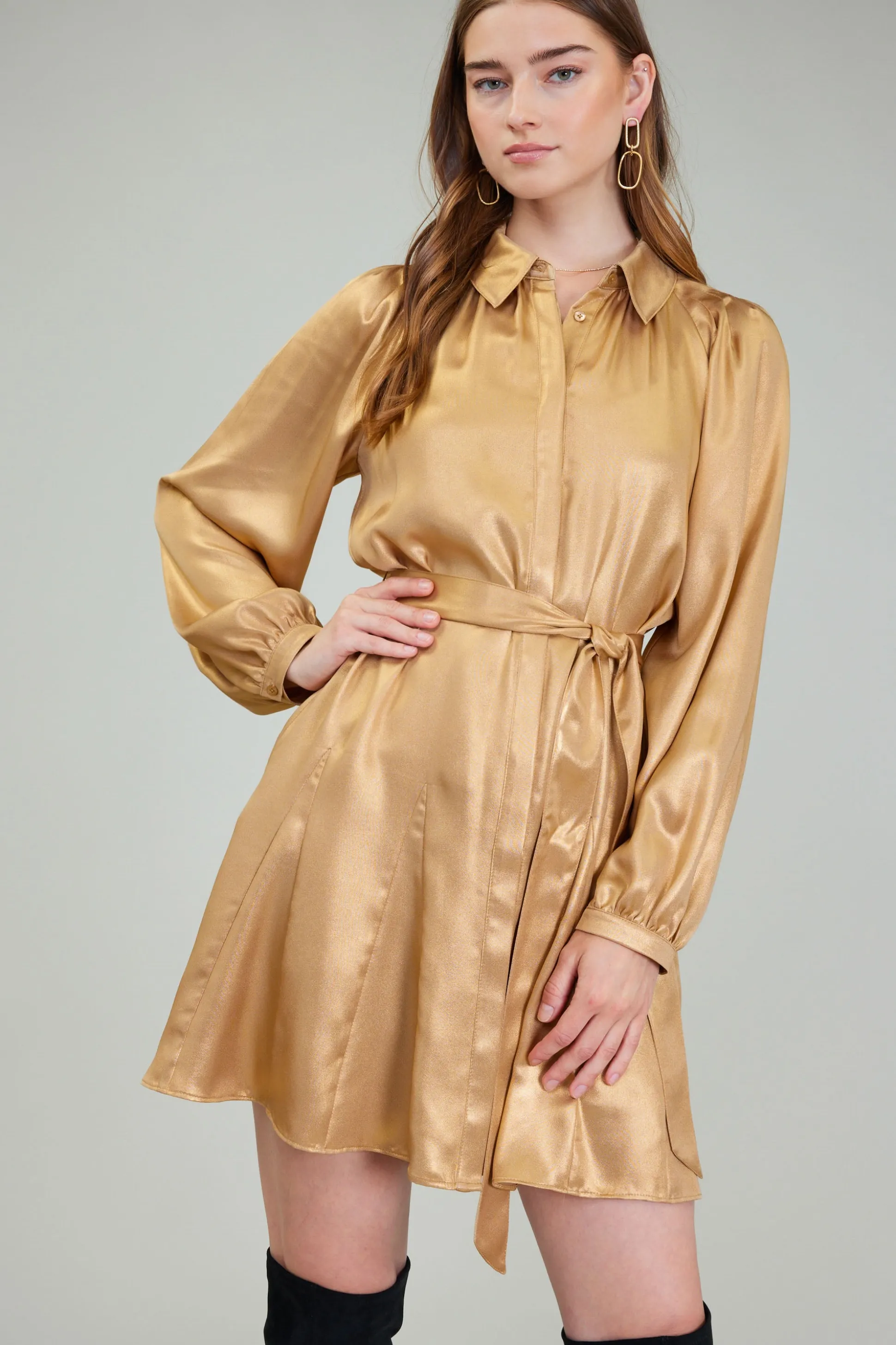 Carmel Metallic Mini Dress<Current Air Outlet