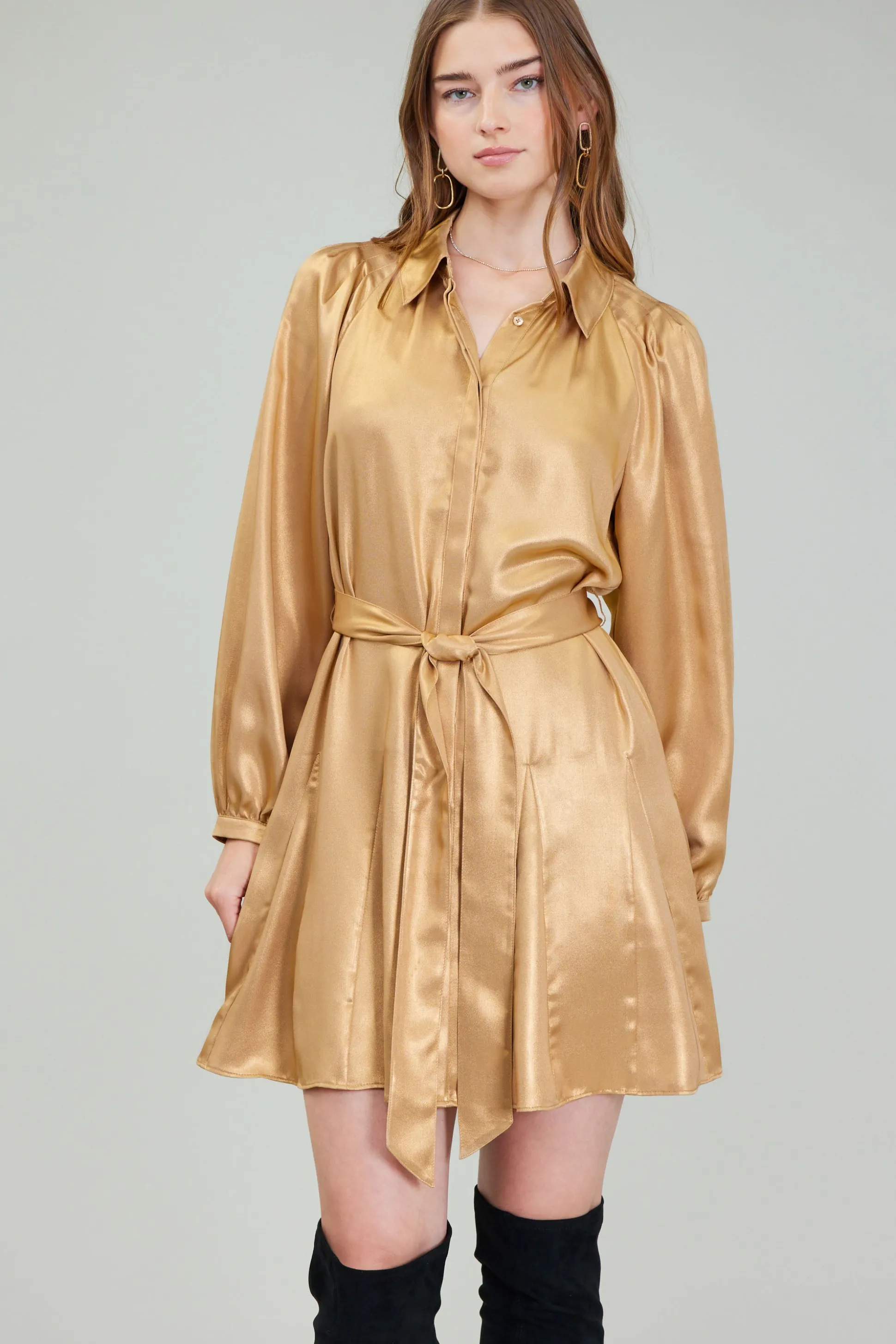 Carmel Metallic Mini Dress<Current Air Outlet