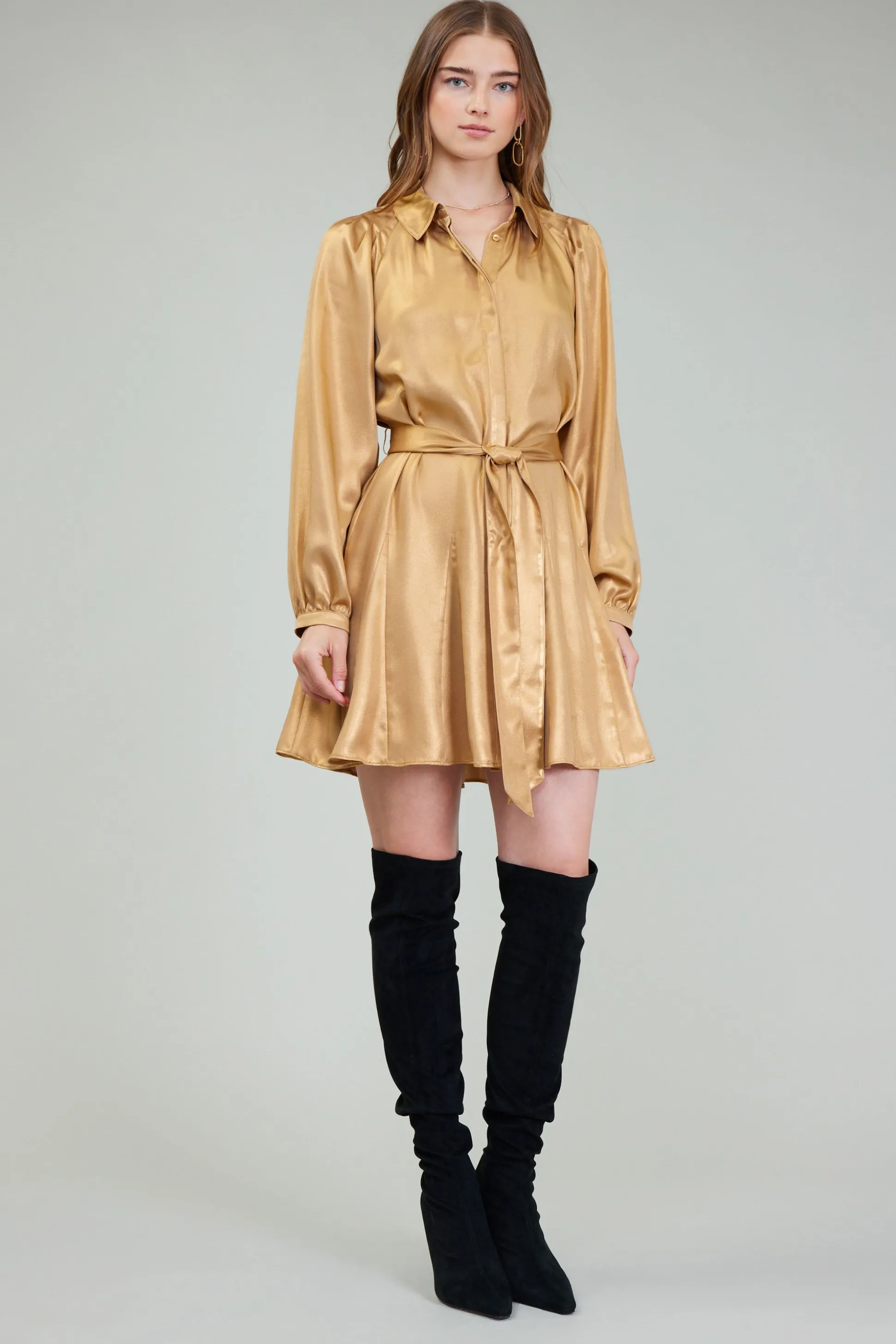 Carmel Metallic Mini Dress<Current Air Outlet