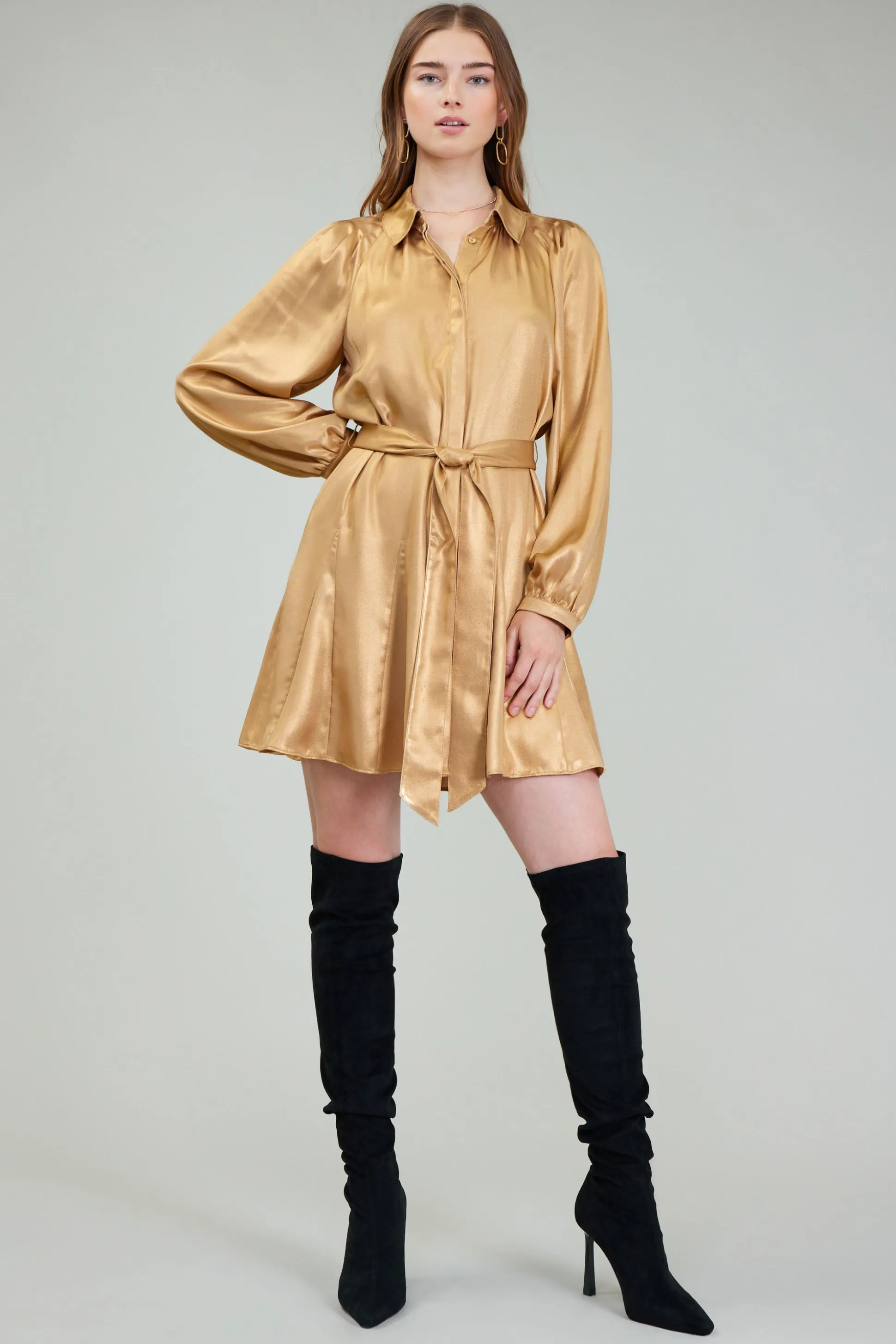 Carmel Metallic Mini Dress<Current Air Outlet