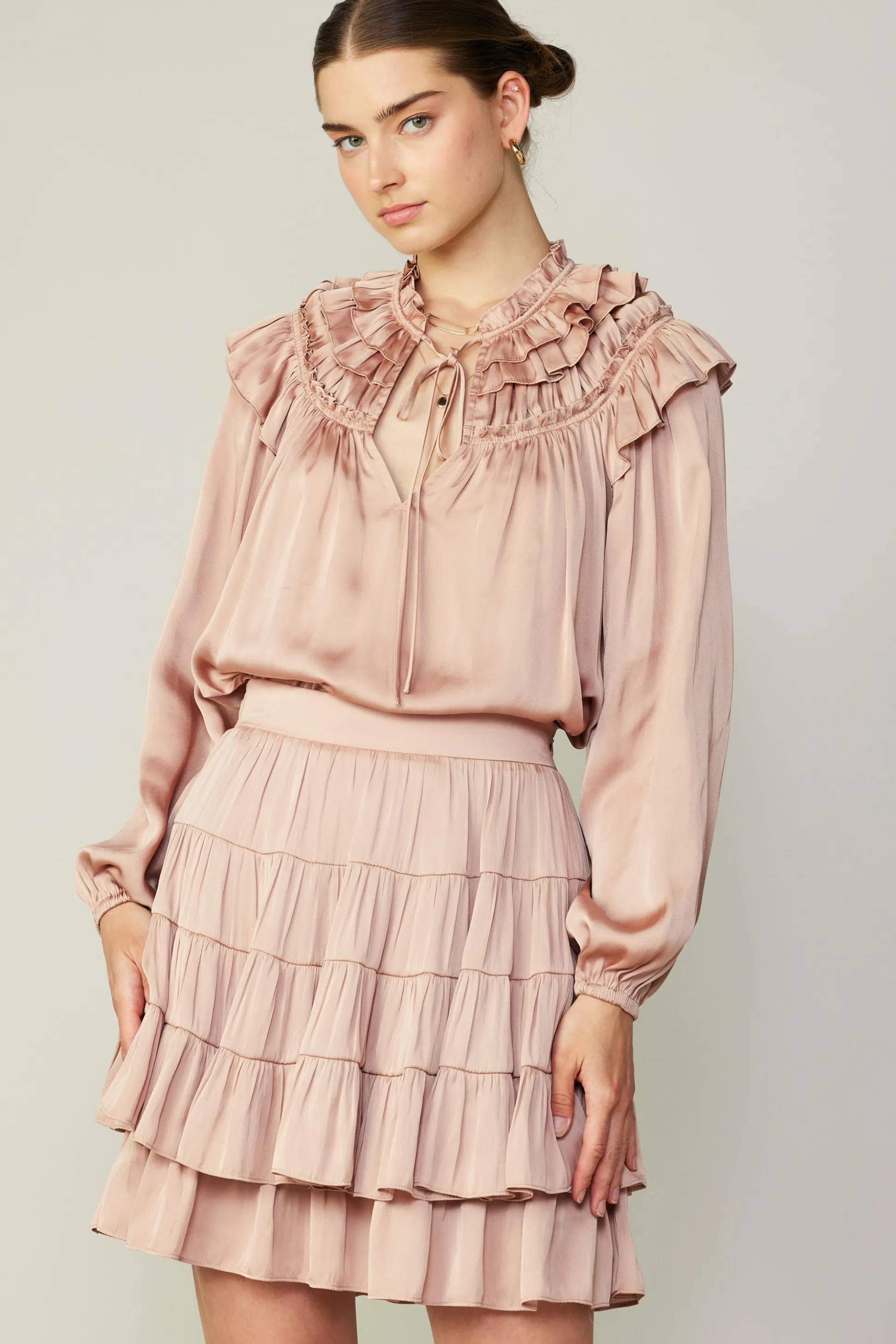 Tiered Mini Skirt<Current Air Discount