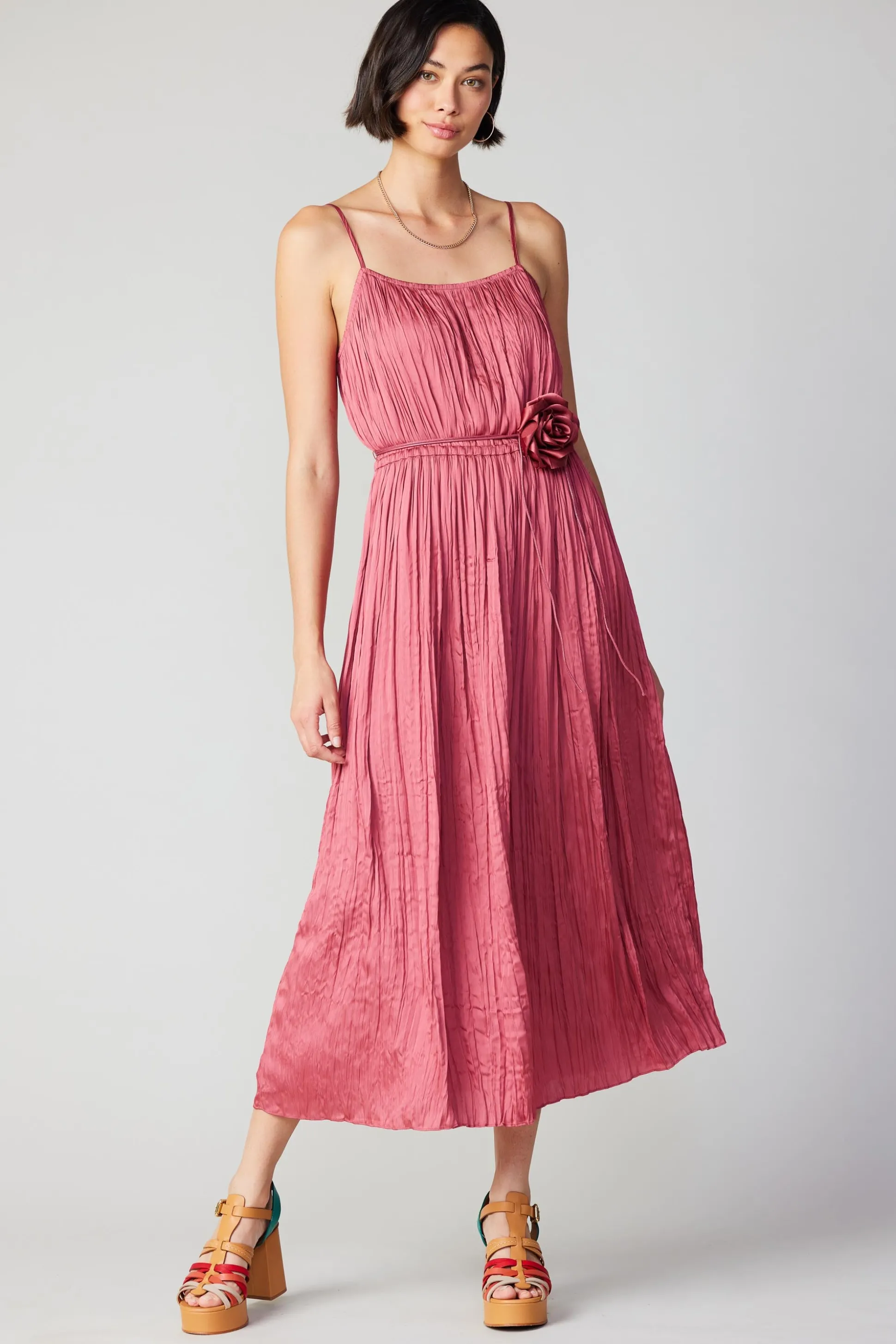Rose Applique Cami Dress<Current Air Discount