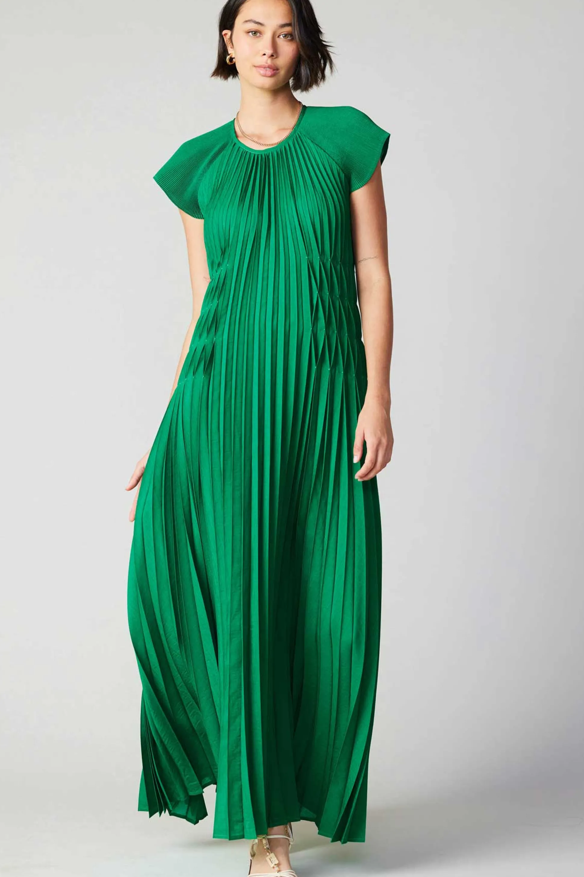 Mona Pleated Maxi Dress<Current Air Outlet