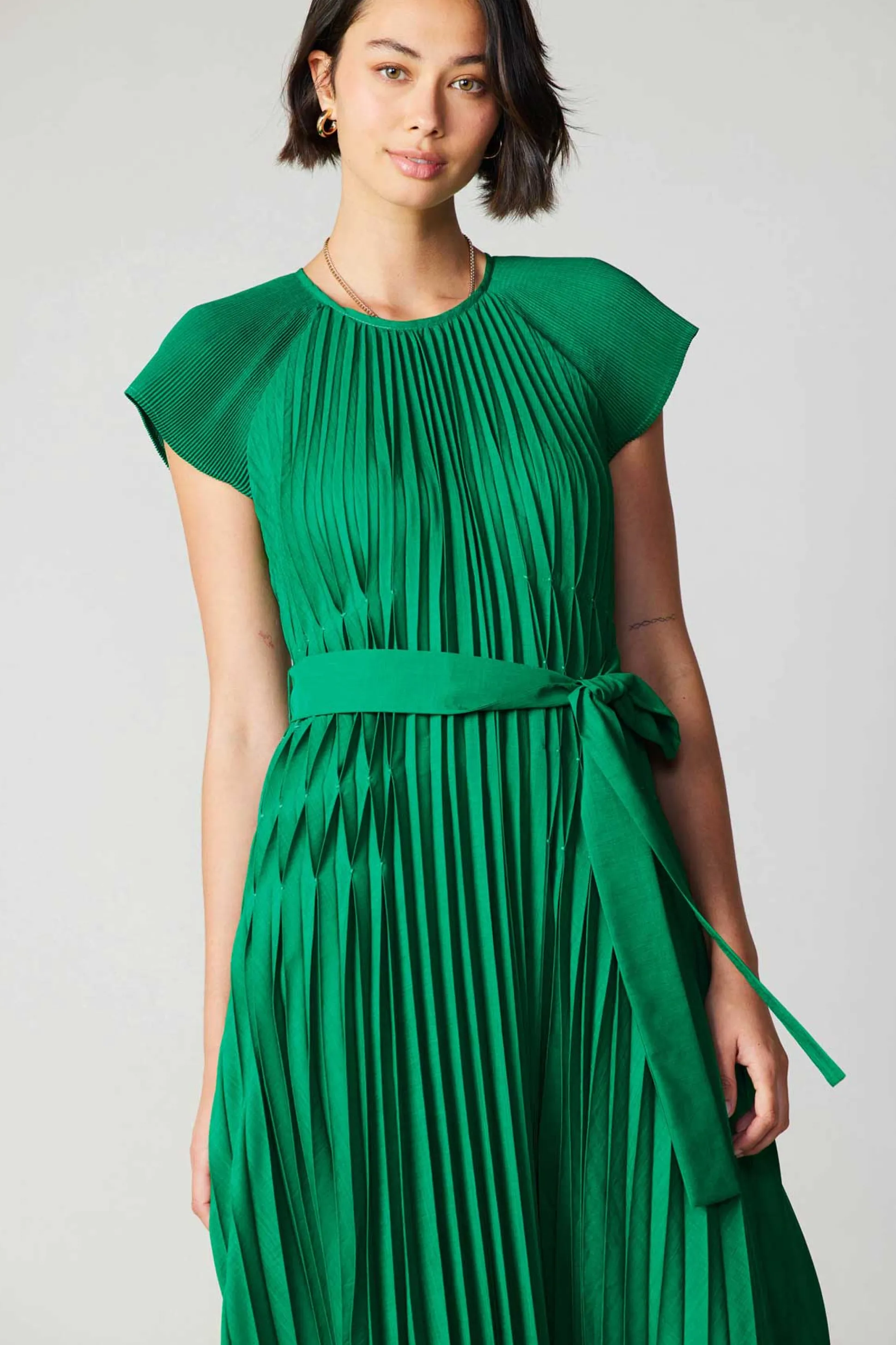 Mona Pleated Maxi Dress<Current Air Outlet