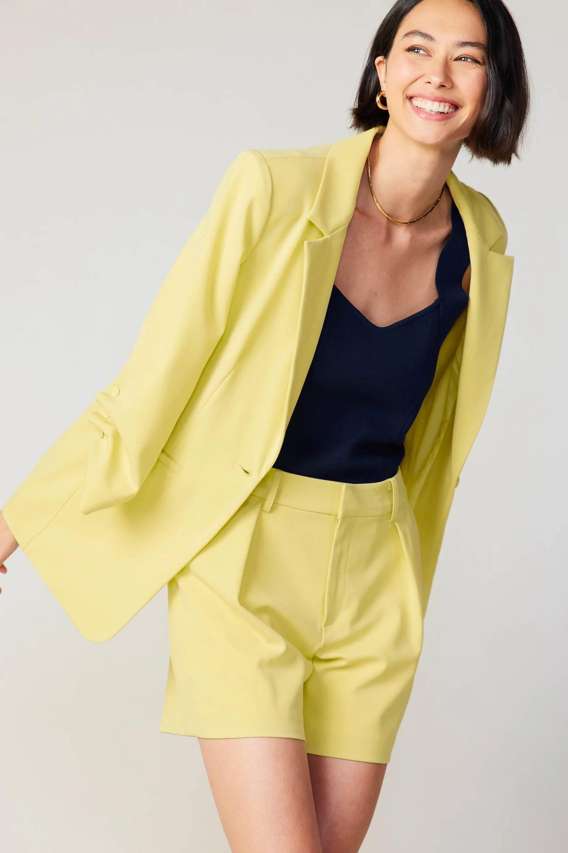 Ruched Sleeve Blazer<Current Air Clearance