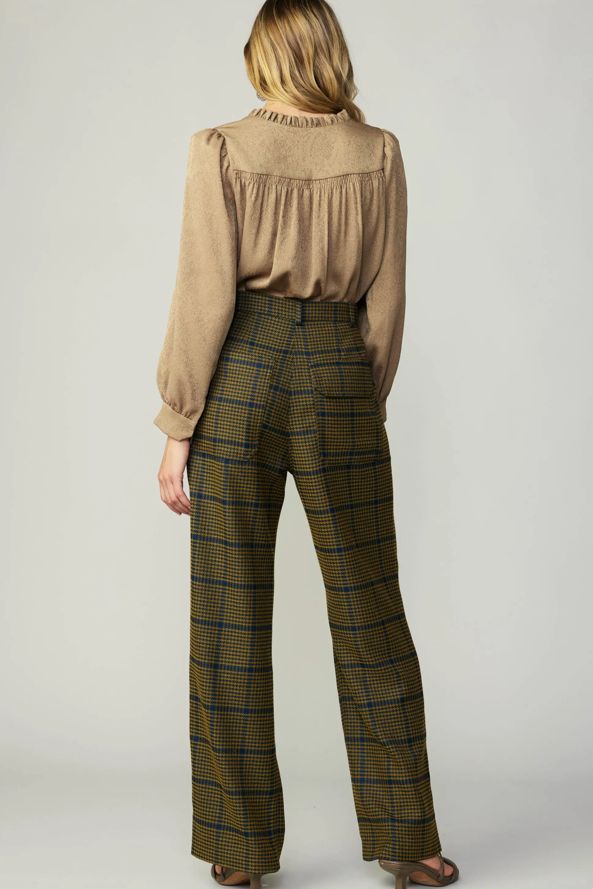 Shirred Jacquard Blouse<Current Air Online