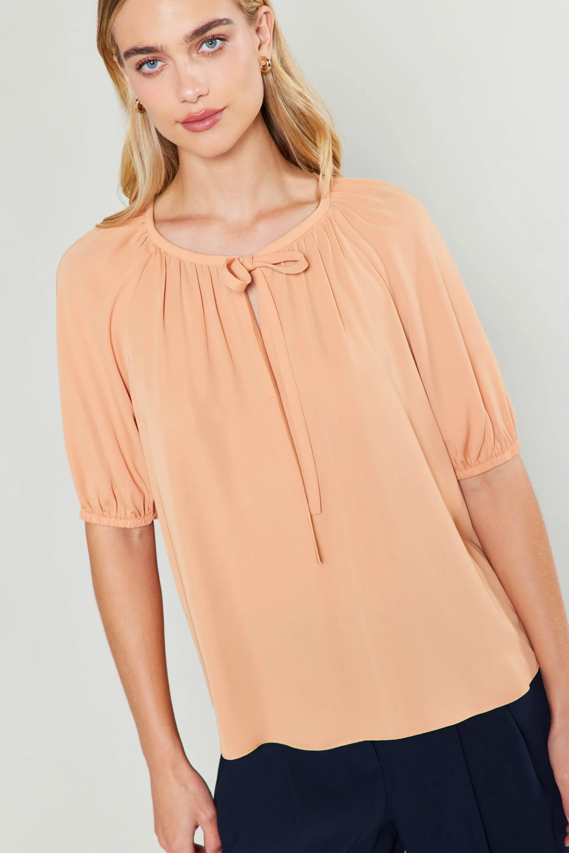 Neck Tie Detailed Blouse<Current Air New