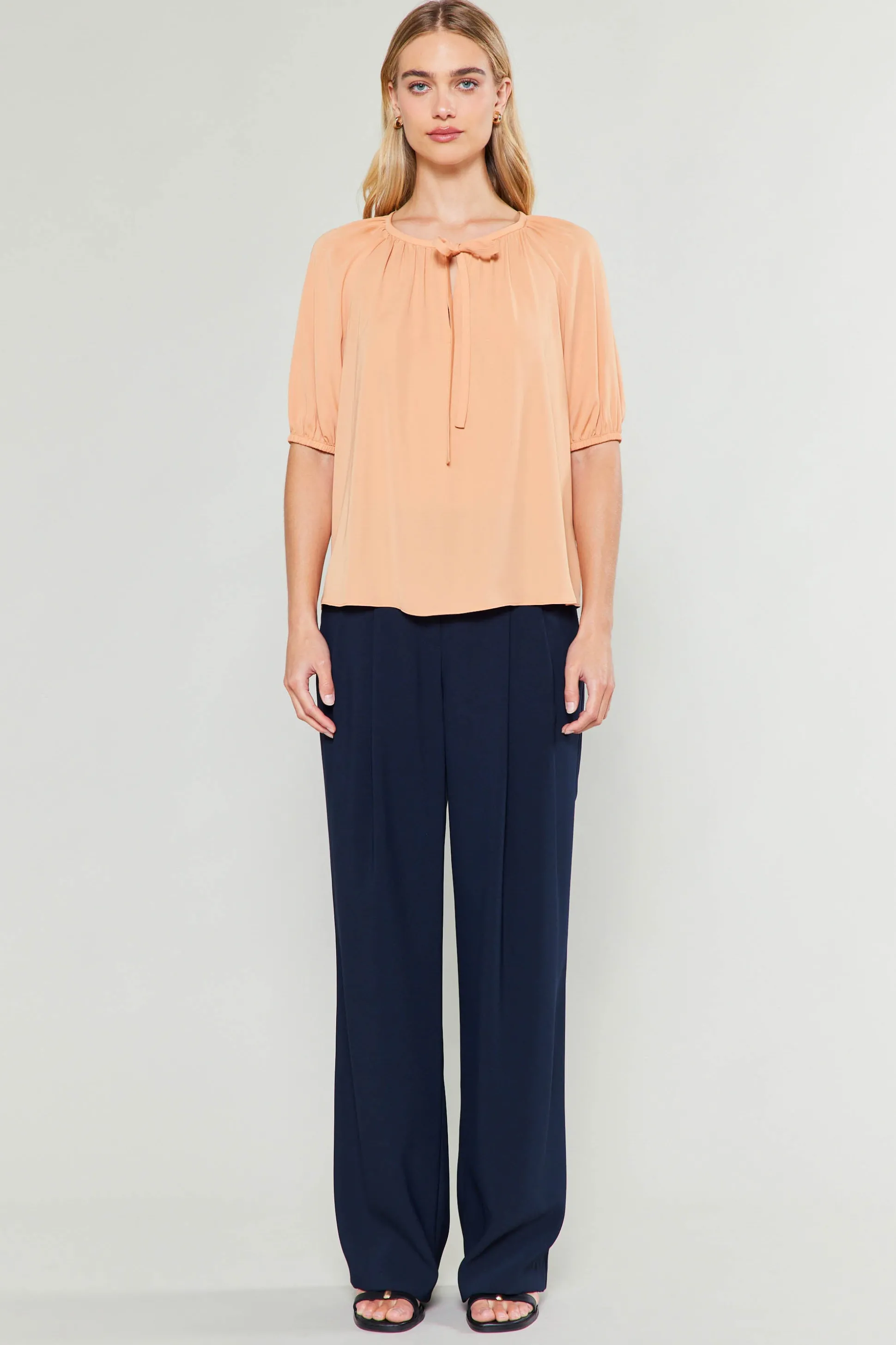 Neck Tie Detailed Blouse<Current Air New