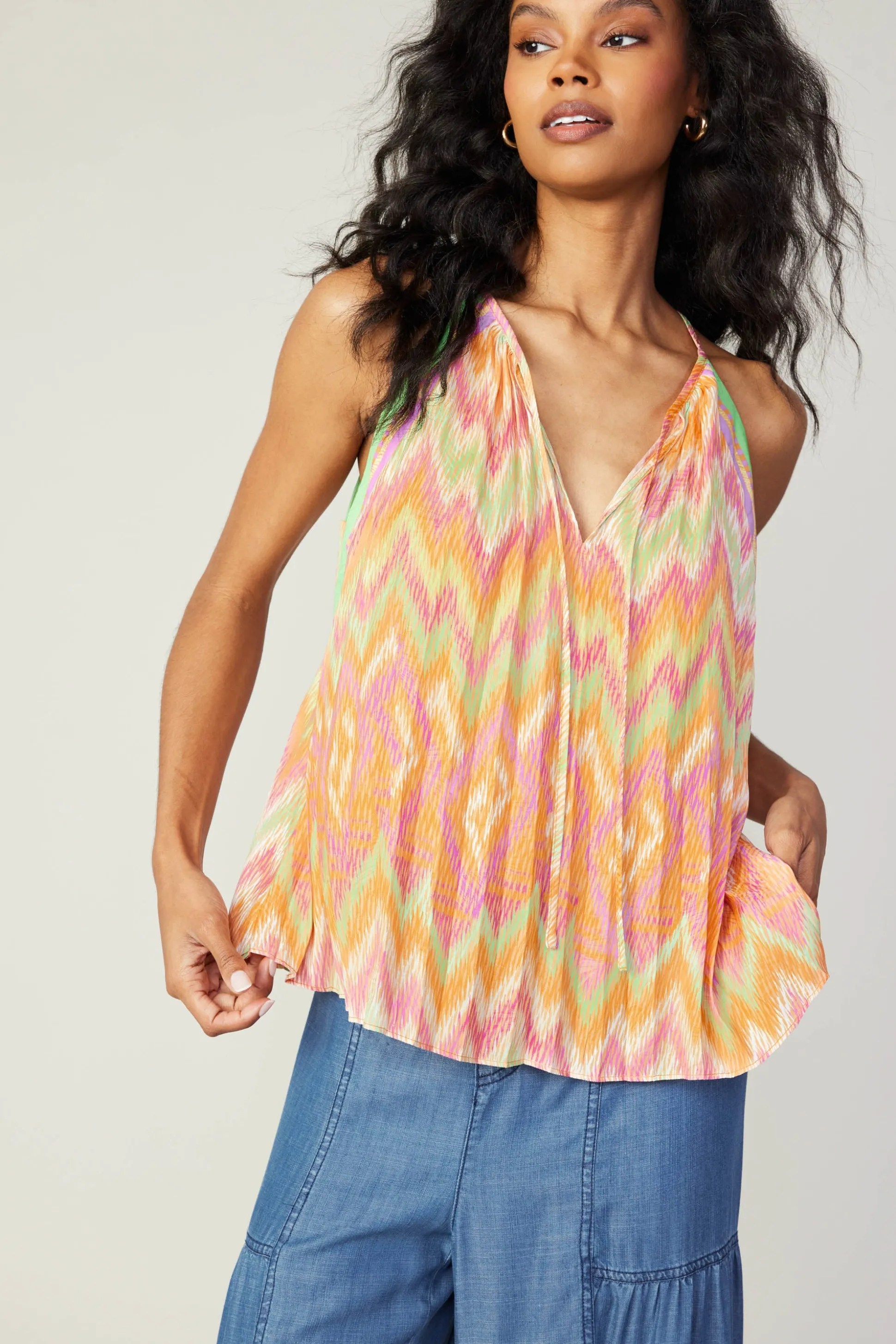 Gradient Chevron Tank<Current Air Discount