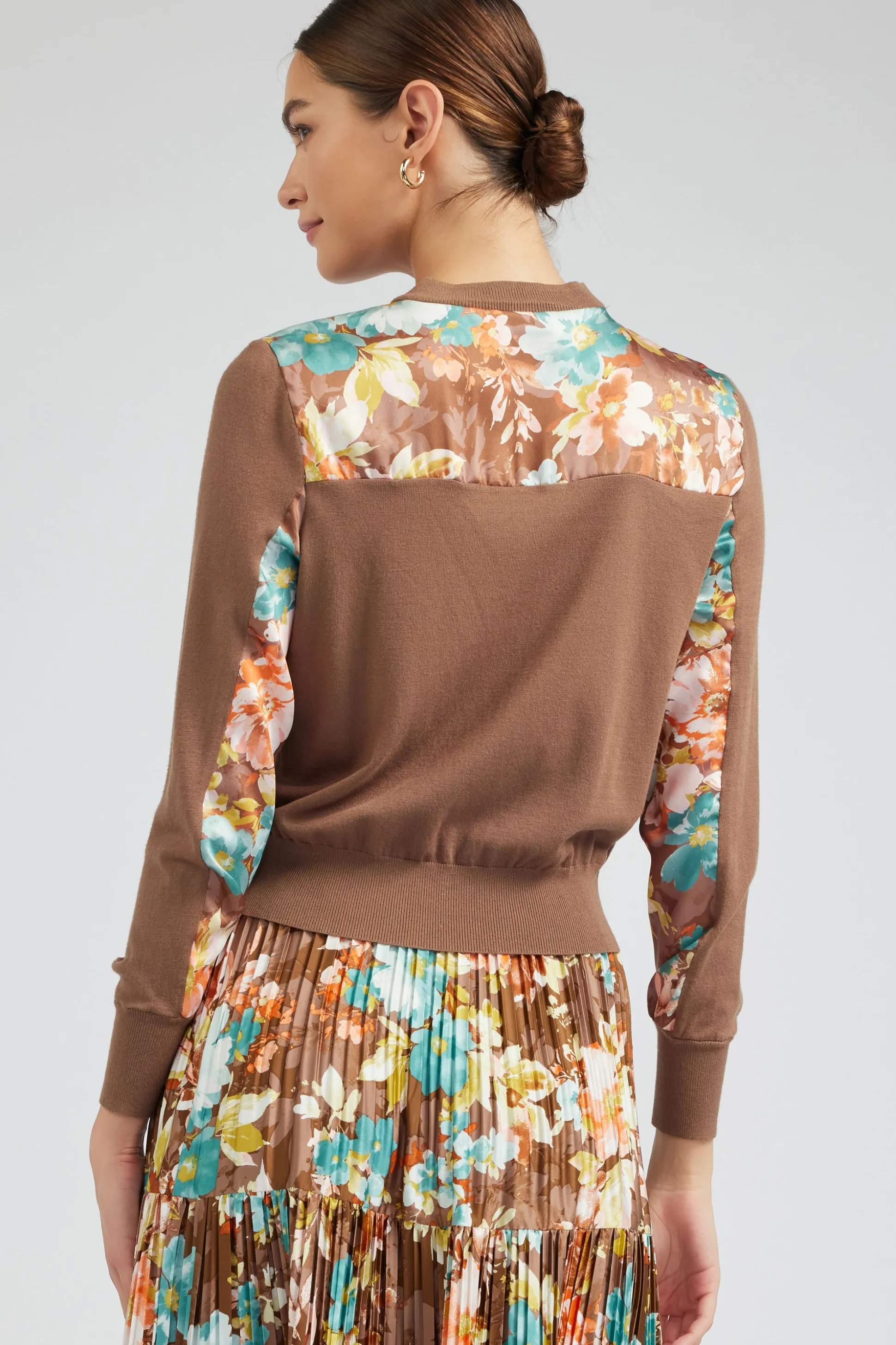 Floral Motif Cardigan<Current Air Hot